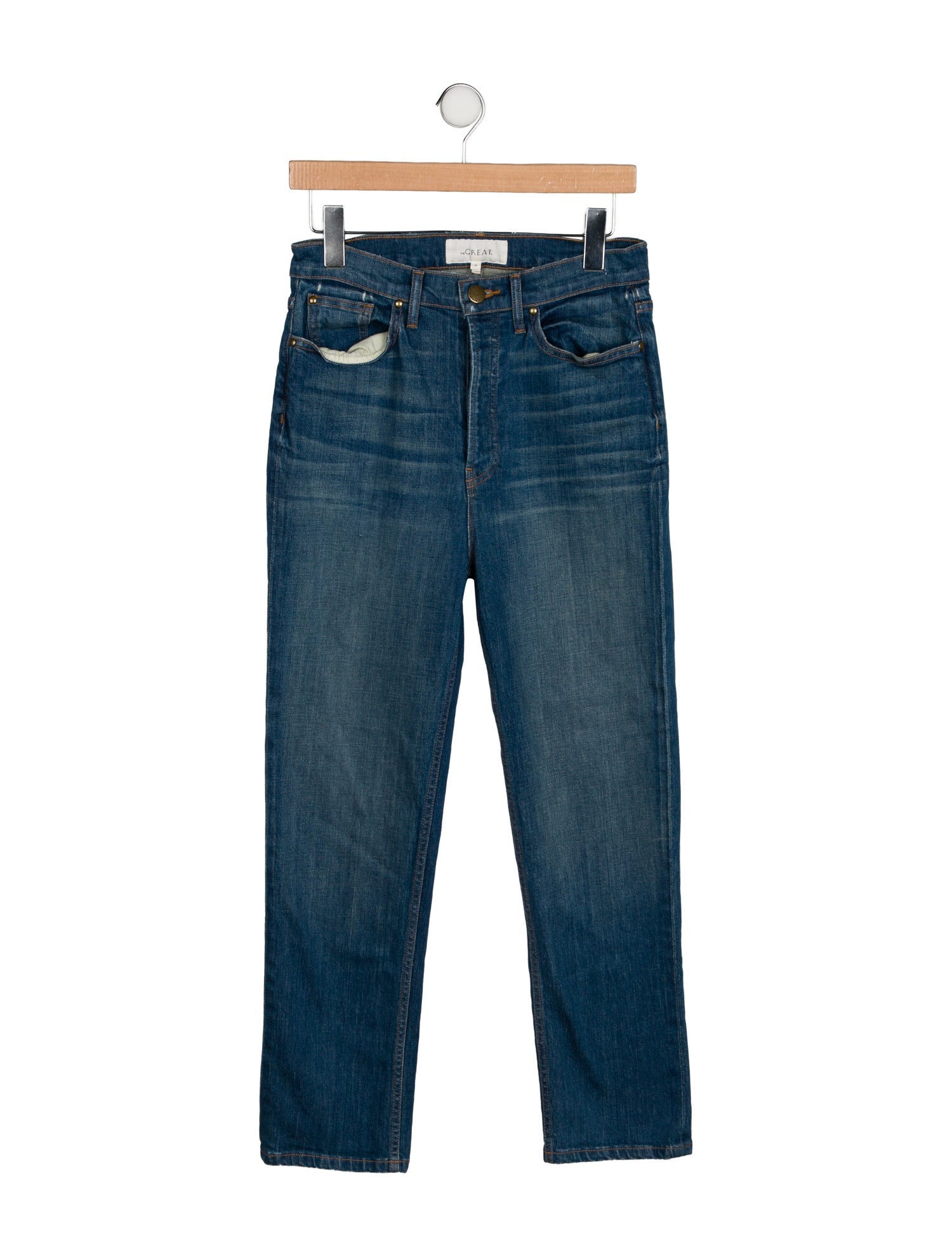 The Great High-Rise Straight Leg Jeans