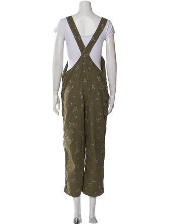 The Great Printed Square Neckline Jumpsuit