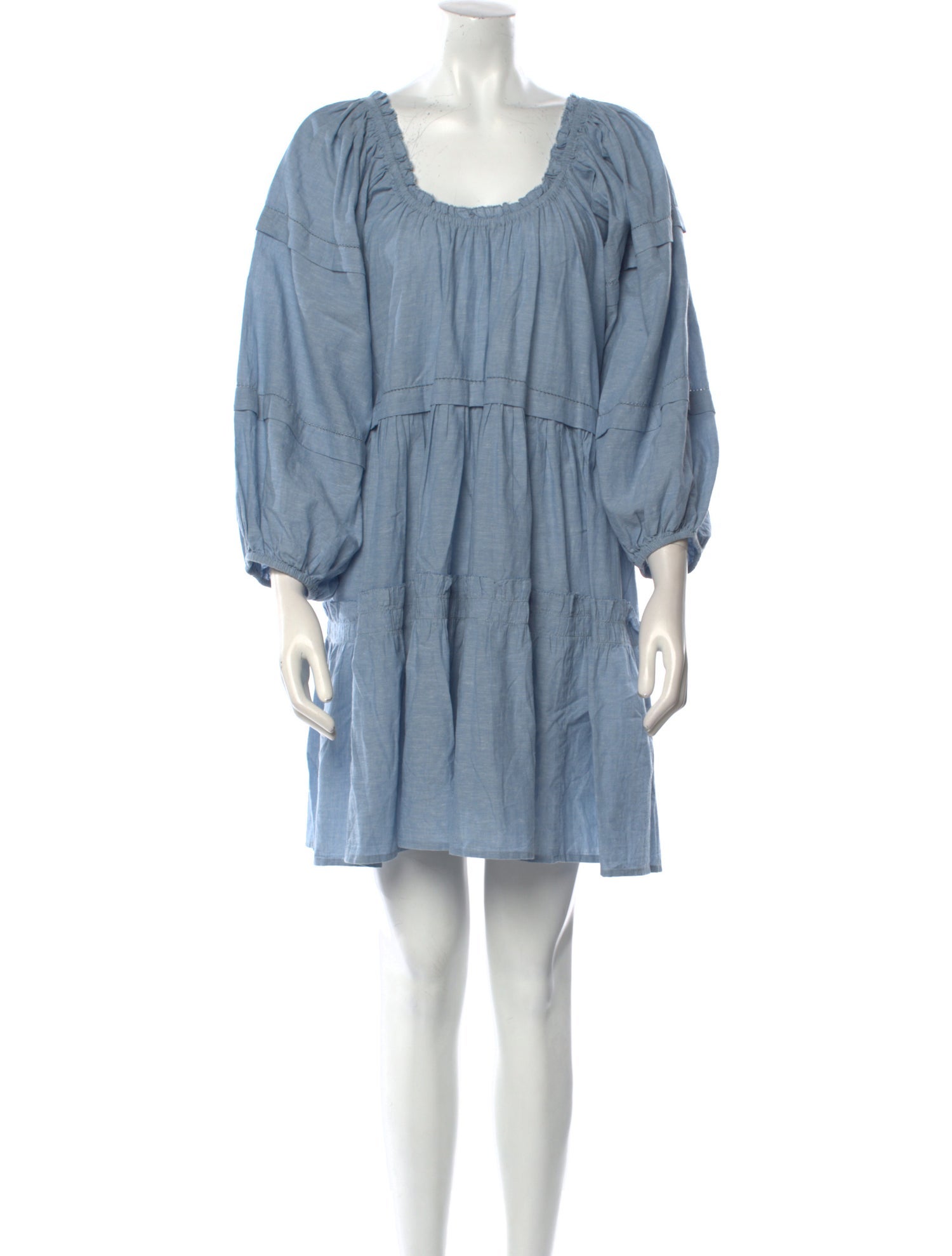 The Great Scoop Neck Mini Dress