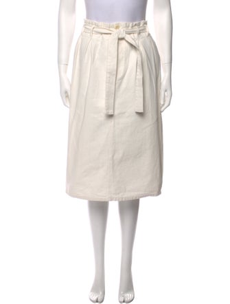 The Great Pleated Accents Knee-Length Skirt