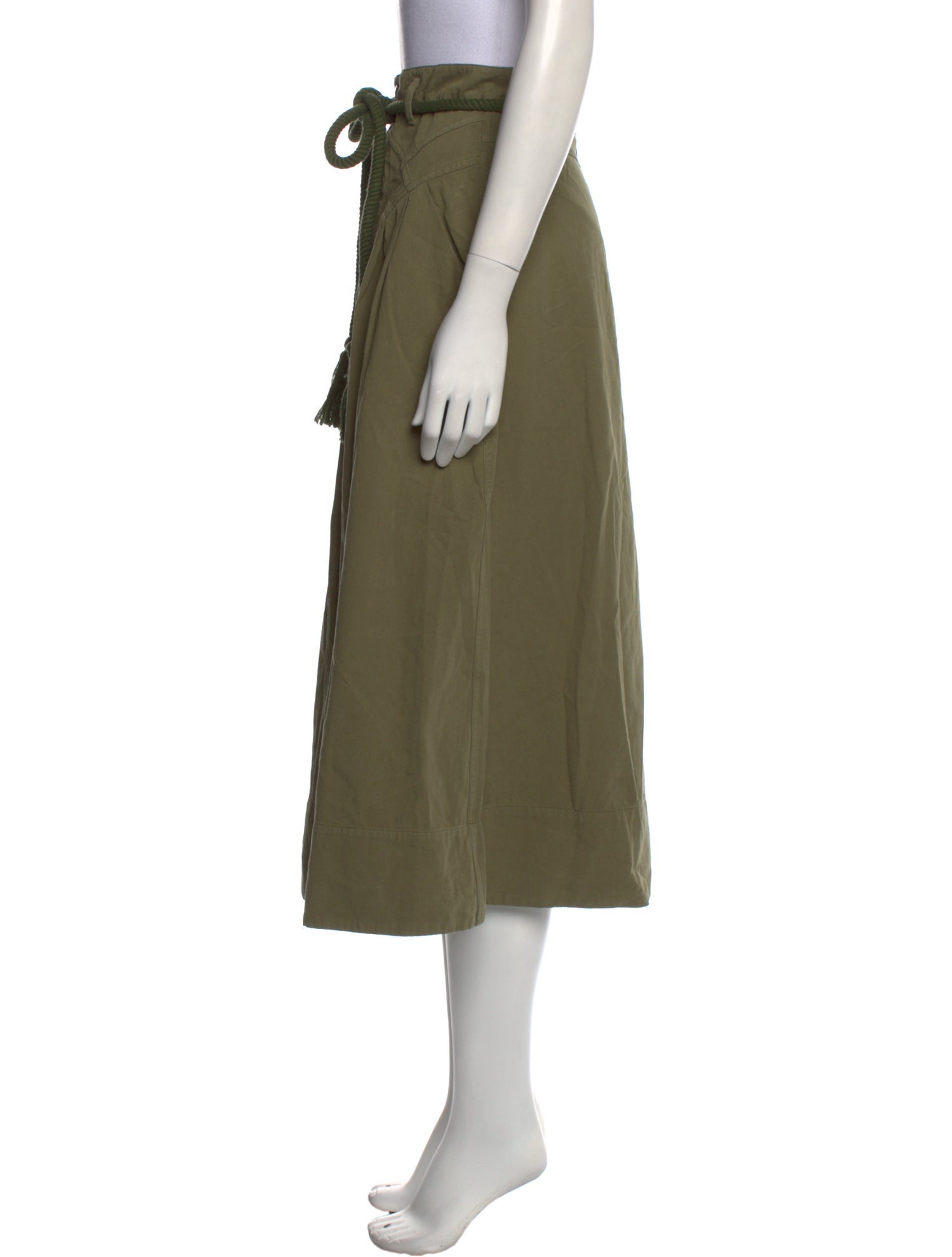 The Great Tassel Accents Midi Length Skirt