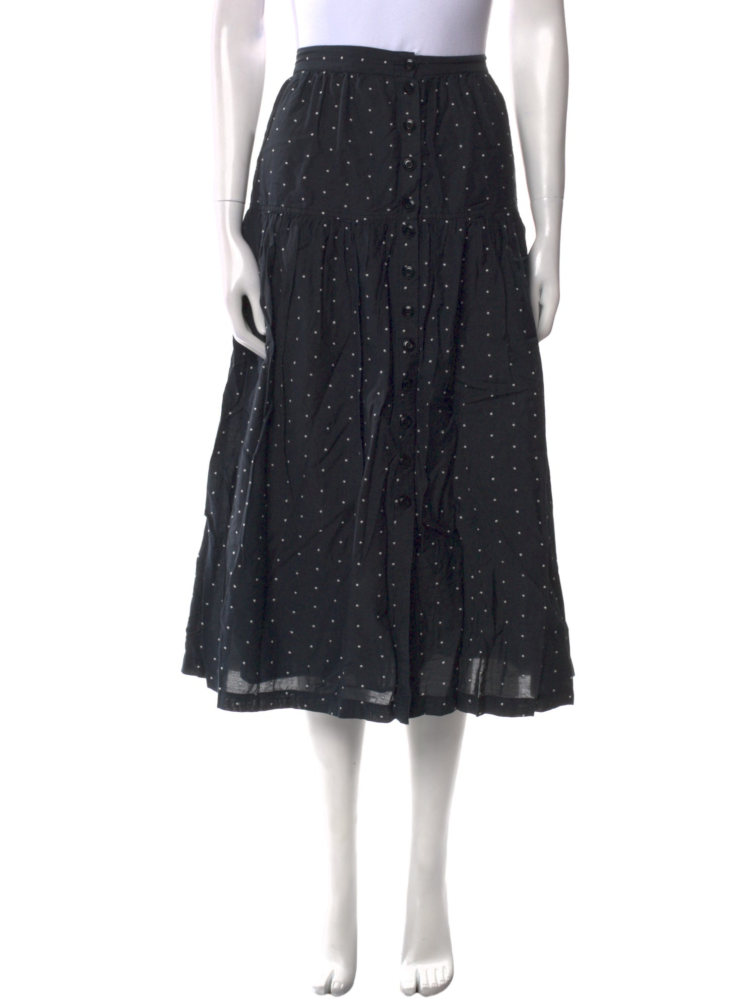 The Great Polka Dot Print Midi Length Skirt