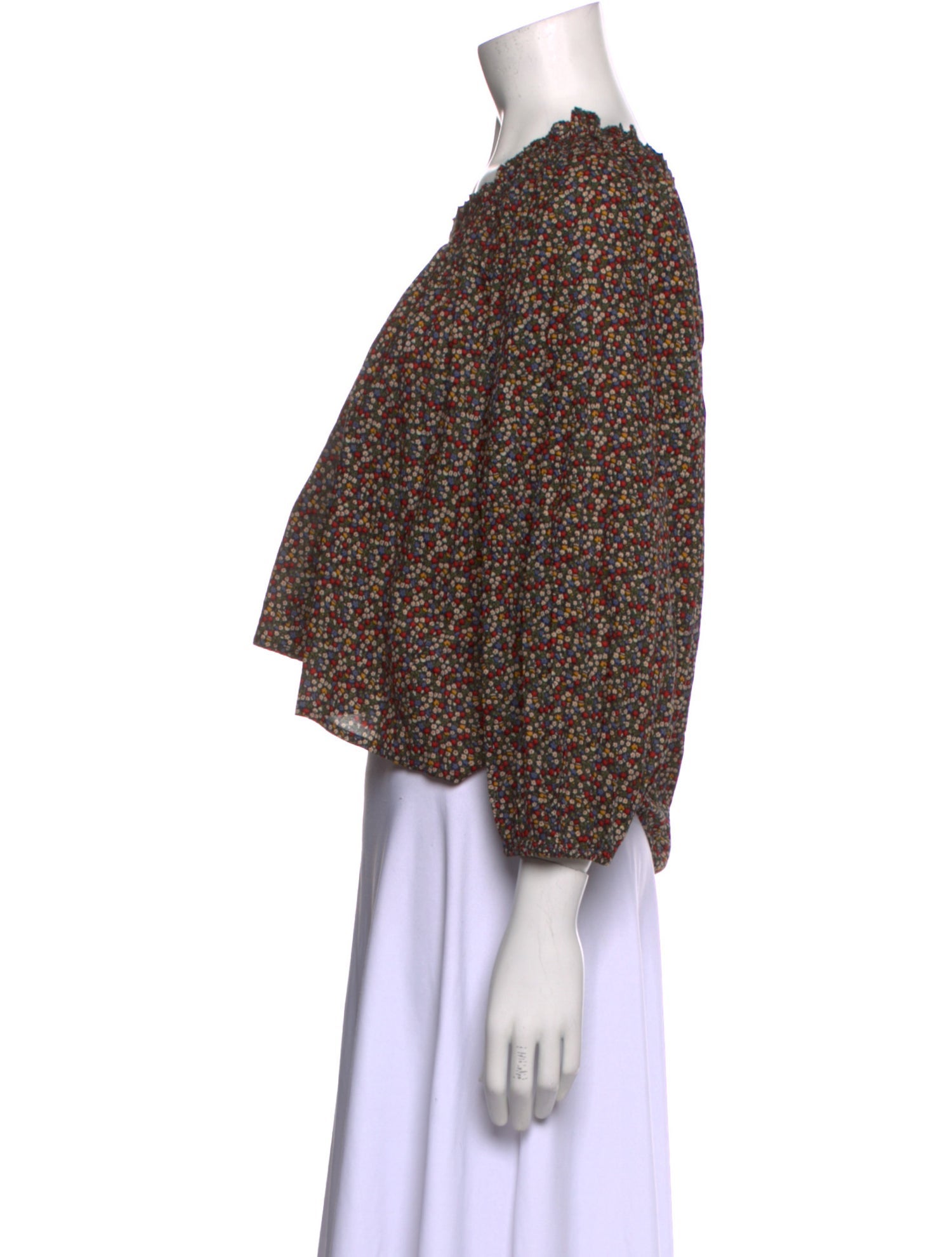 The Great Printed Scoop Neck Crop Top w/ Tags