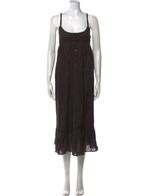 The Great Scoop Neck Midi Length Dress