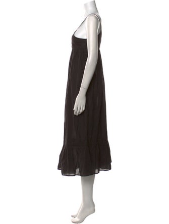 The Great Scoop Neck Midi Length Dress