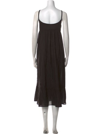 The Great Scoop Neck Midi Length Dress