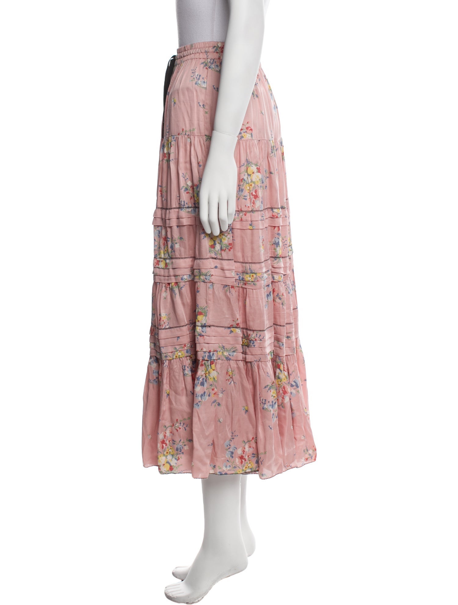 The Great Floral Print Midi Length Skirt