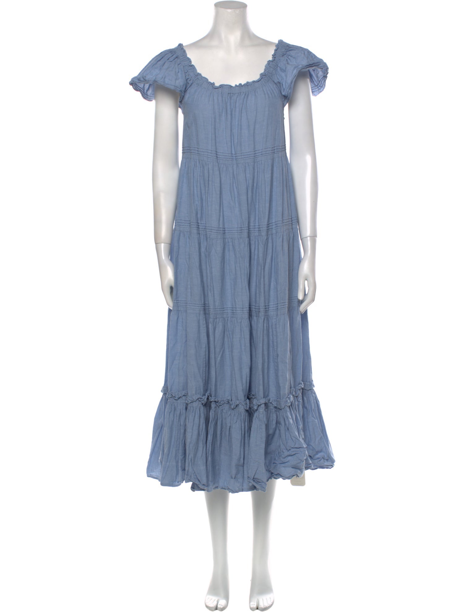 The Great Scoop Neck Midi Length Dress