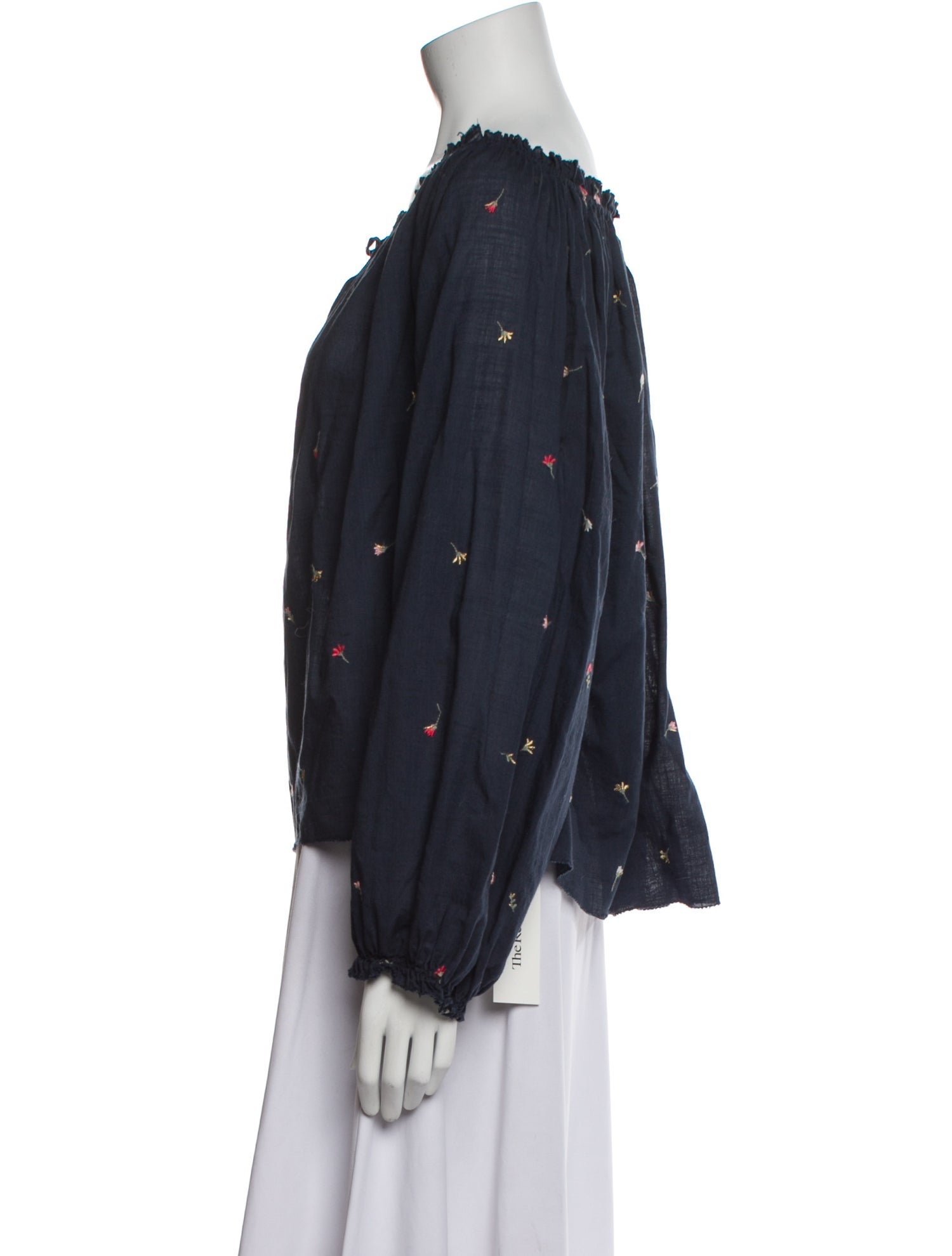 The Great Printed Scoop Neck Blouse