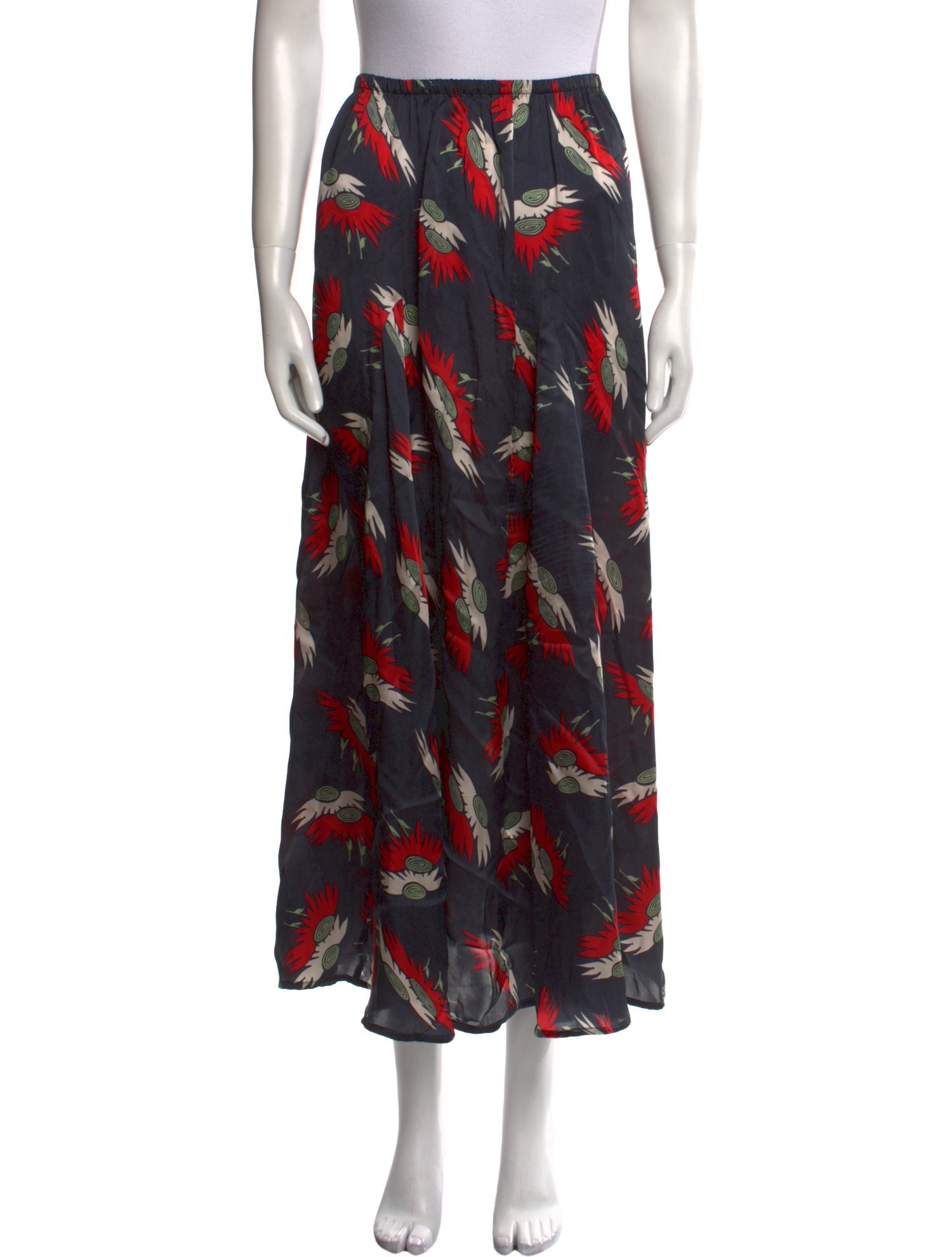 The Great Floral Print Midi Length Skirt