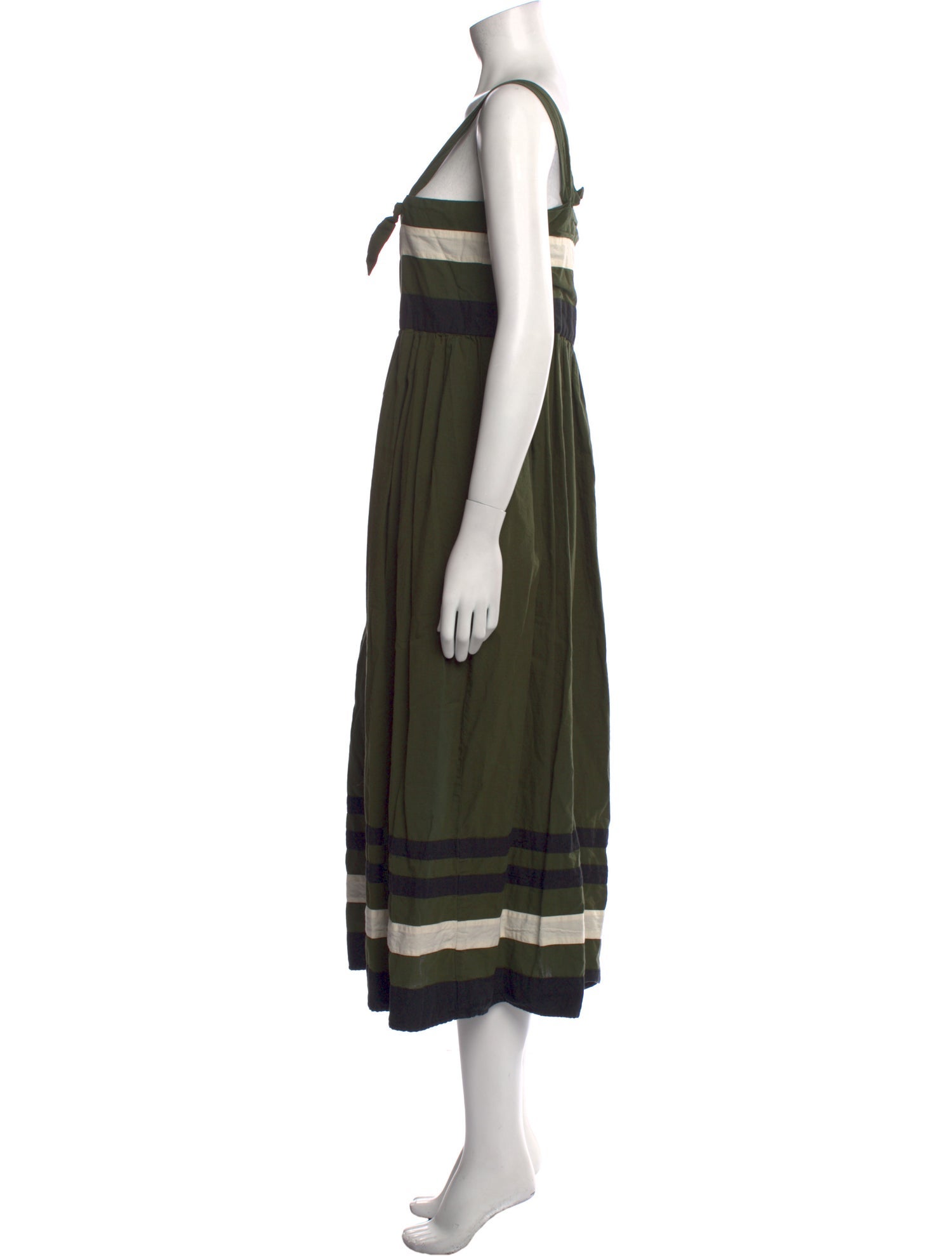 The Great Striped Midi Length Dress