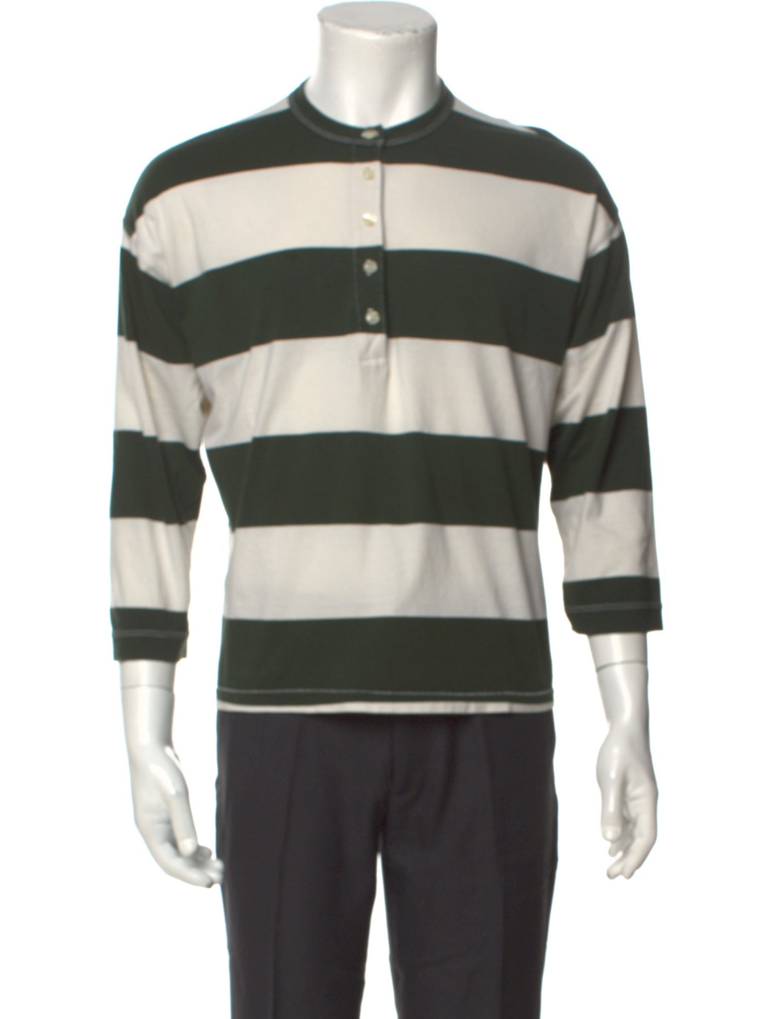 The Great Striped Crew Neck Polo Shirt