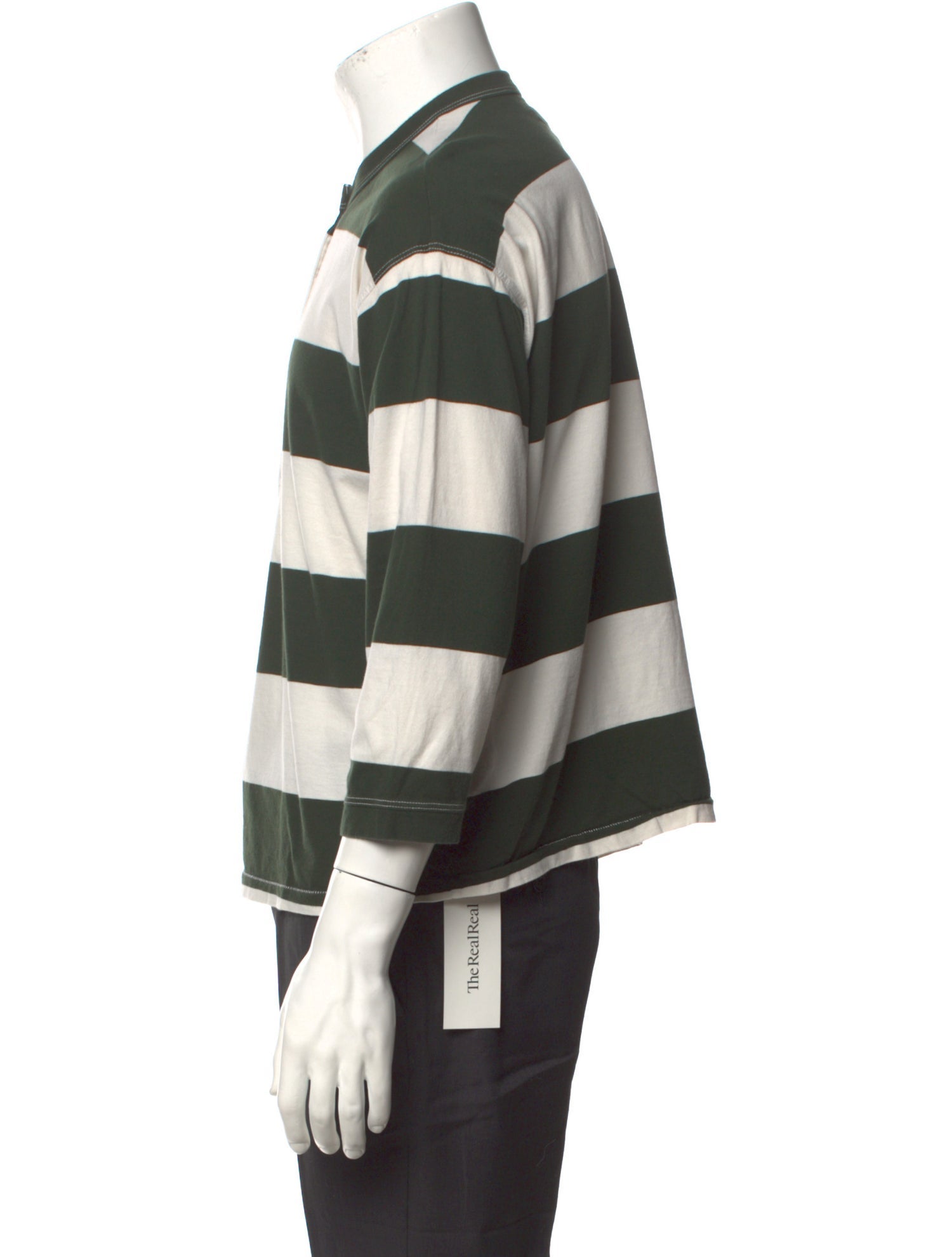 The Great Striped Crew Neck Polo Shirt