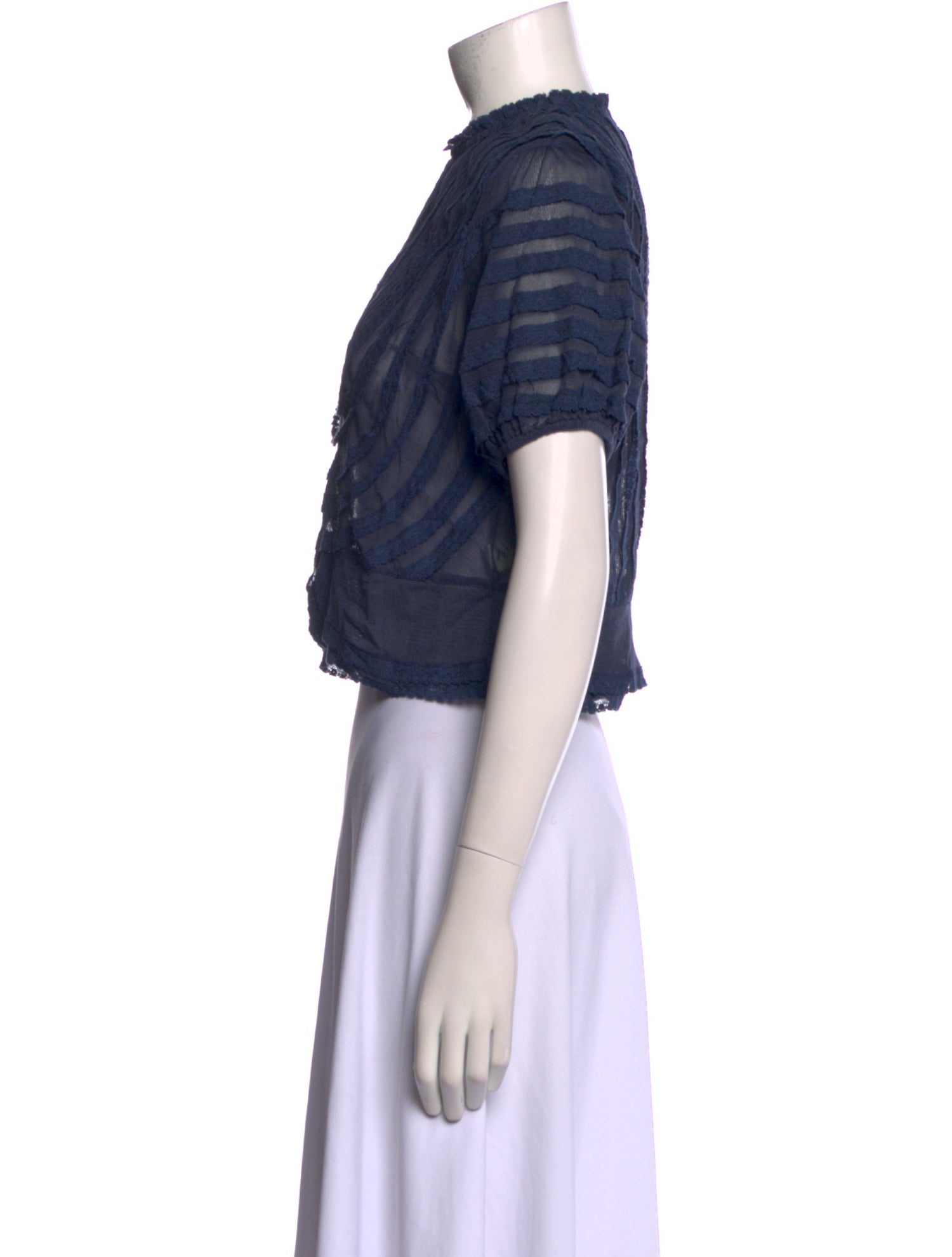 The Great Mock Neck Short Sleeve Crop Top w/ Tags