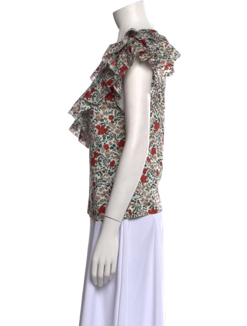 The Great Floral Print V-Neck Blouse