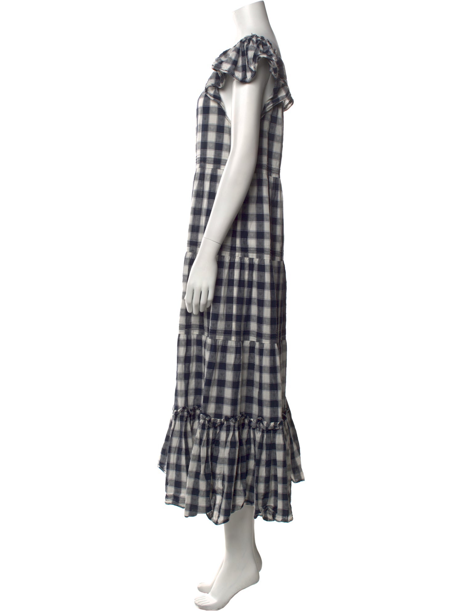 The Great Plaid Print Long Dress