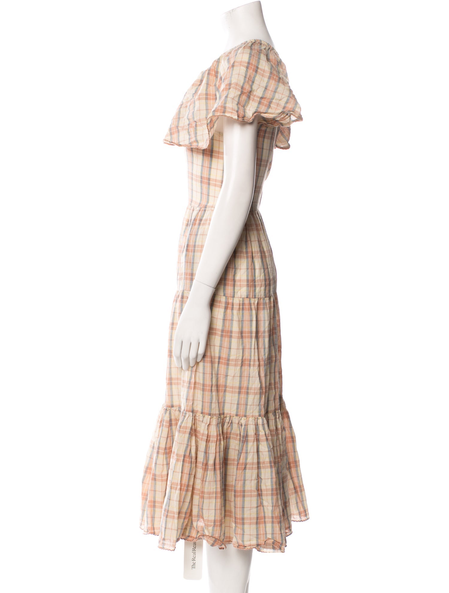 The Great Plaid Print Midi Length Dress