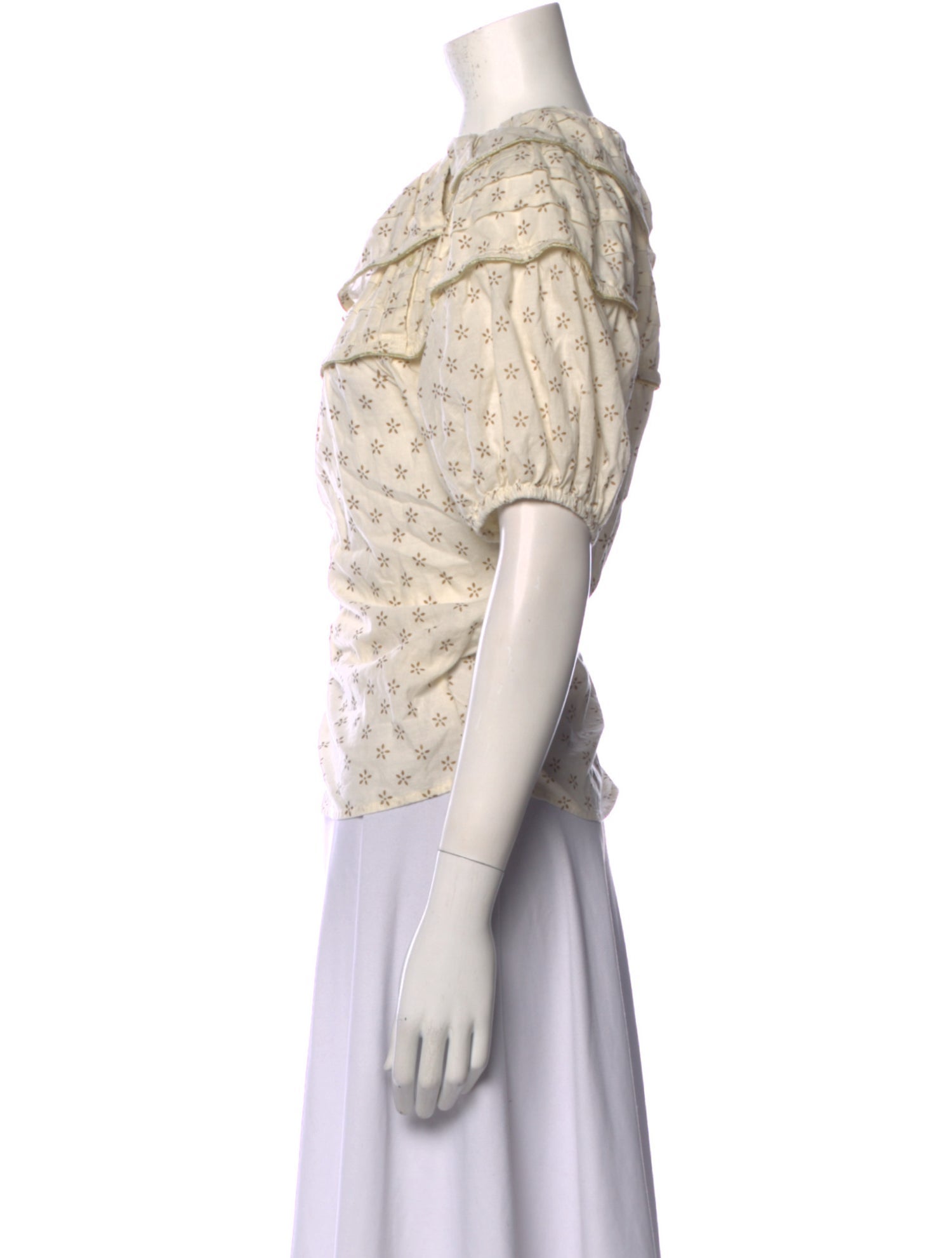 The Great Printed Scoop Neck Top