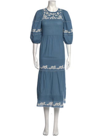 The Great Crew Neck Midi Length Dress