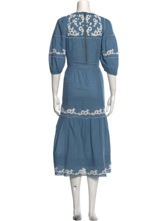 The Great Crew Neck Midi Length Dress