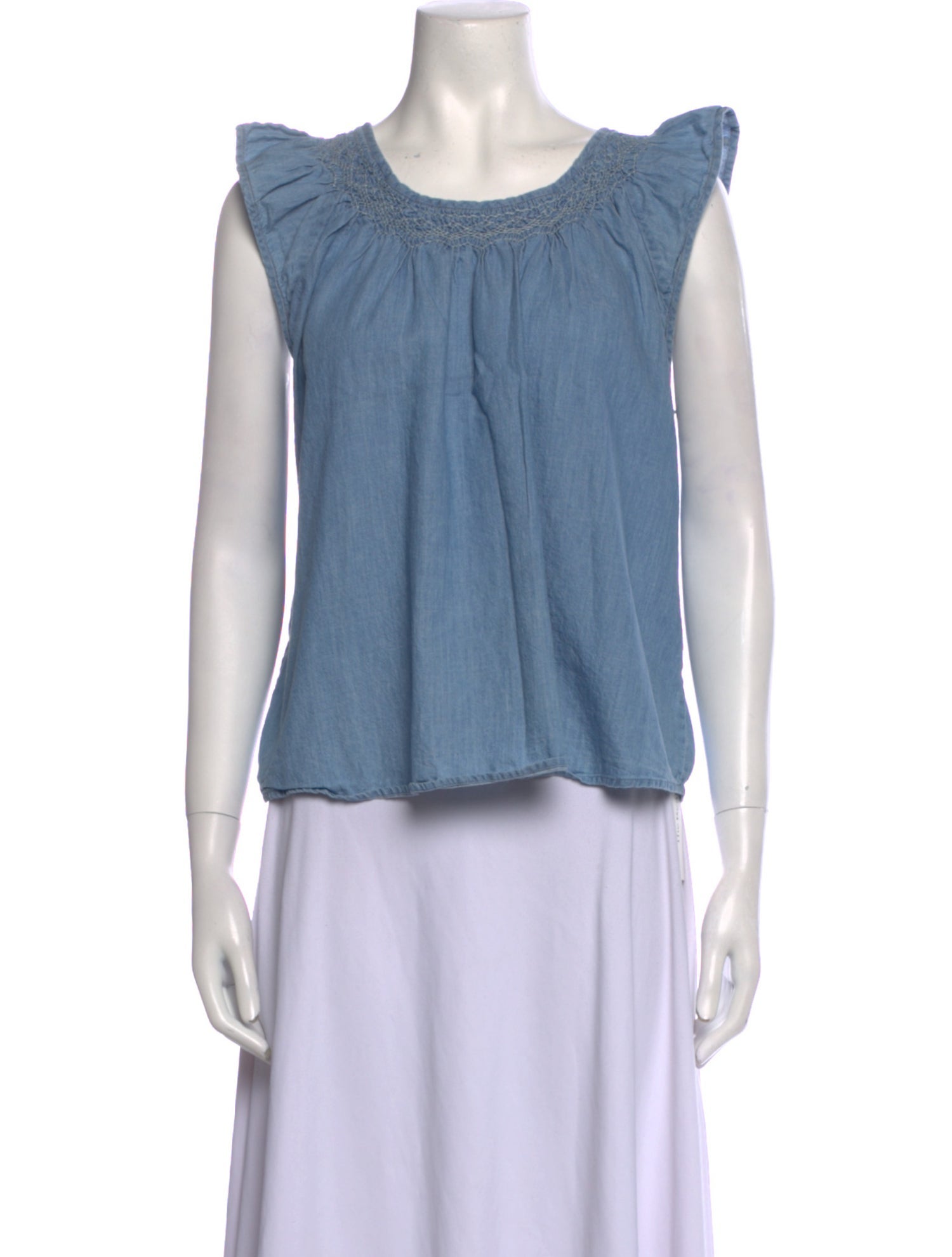 The Great Scoop Neck Sleeveless Top
