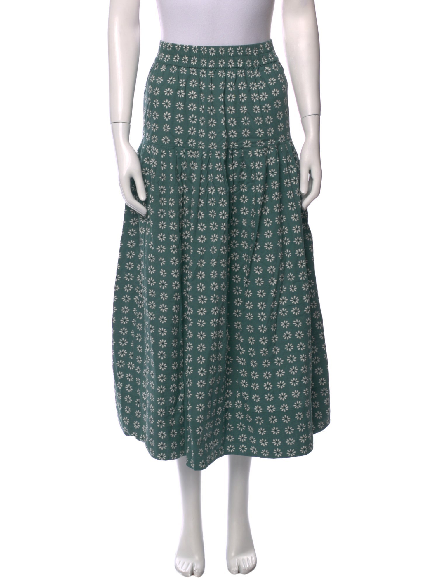 The Great Floral Print Midi Length Skirt