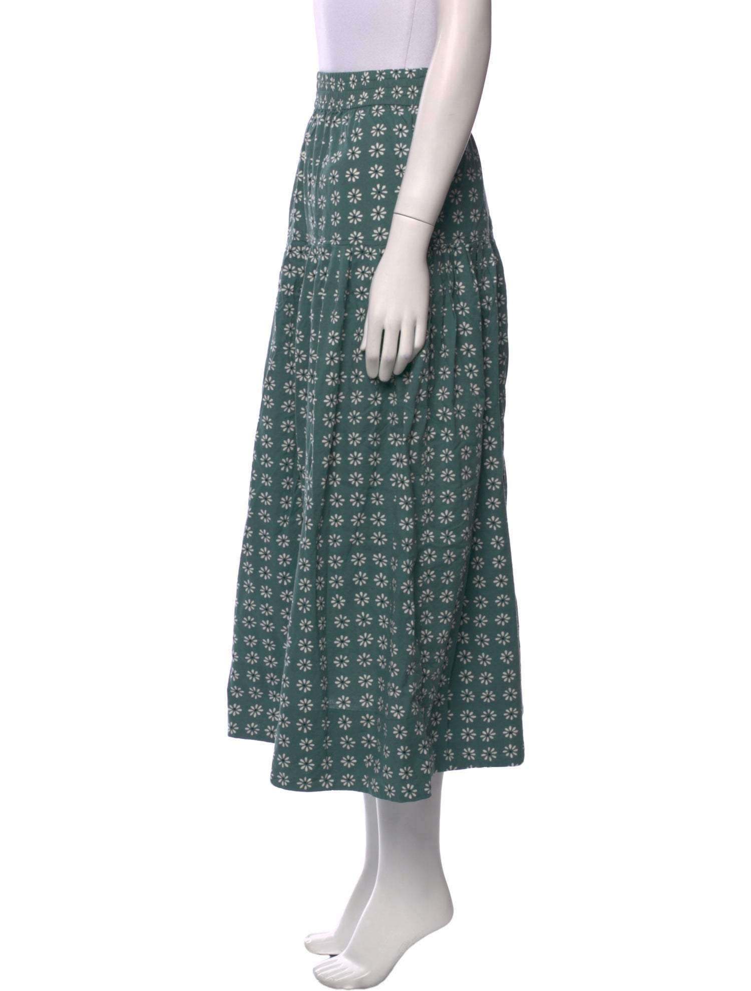 The Great Floral Print Midi Length Skirt