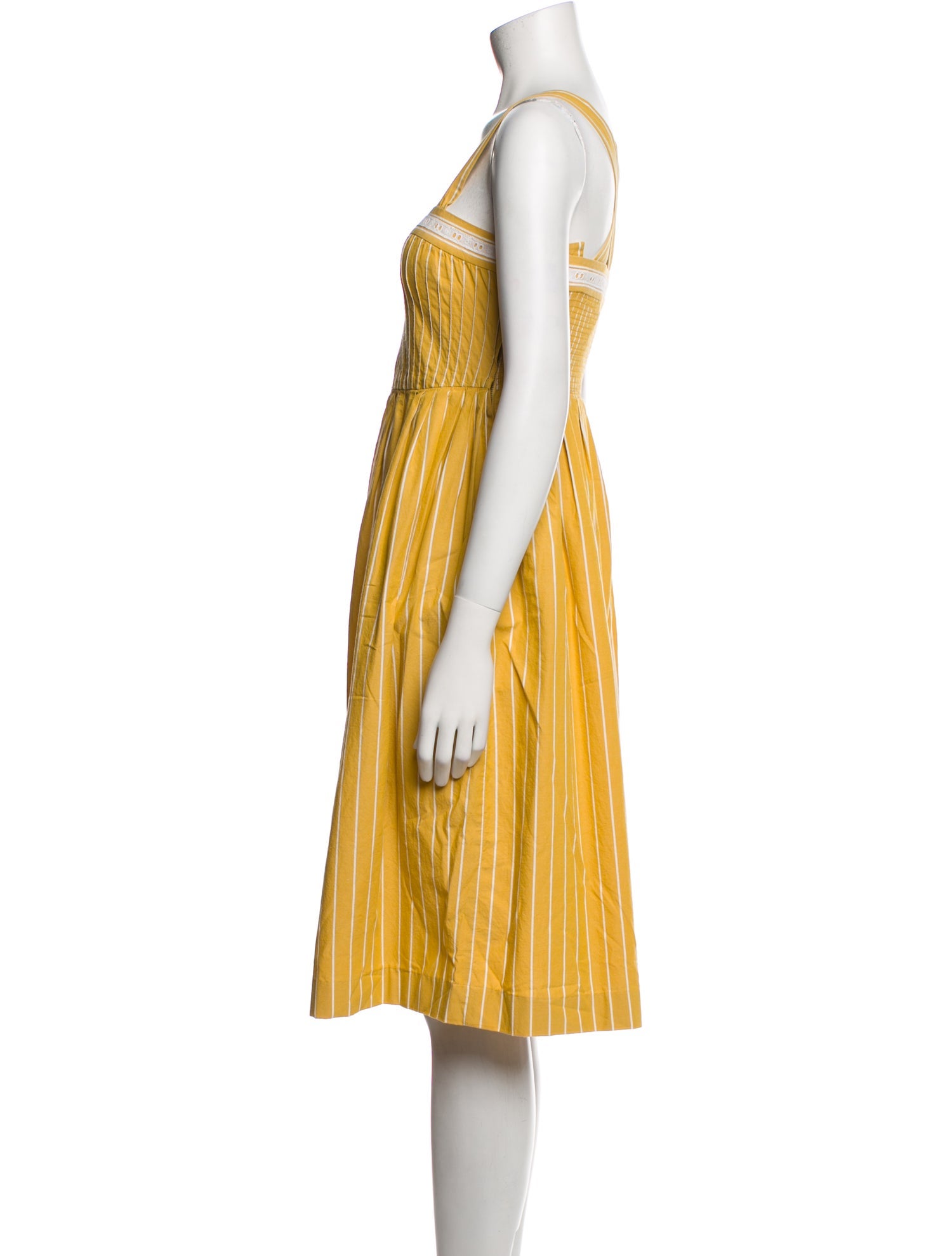 The Great Striped Knee-Length Dress