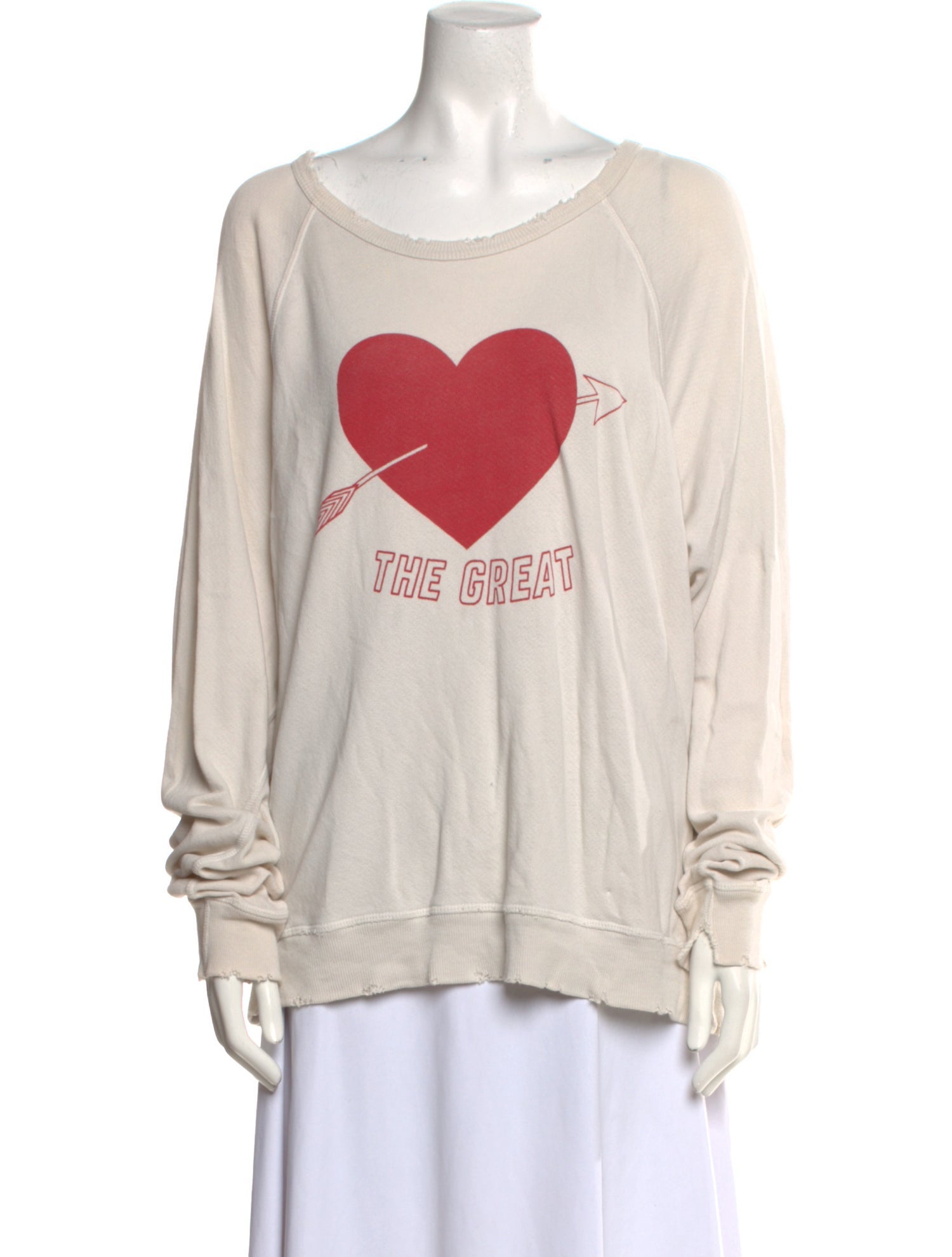 The Great Graphic Print Scoop Neck Sweatshirt