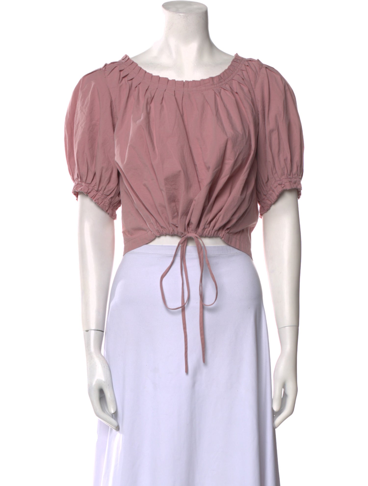 The Great Scoop Neck Short Sleeve Crop Top