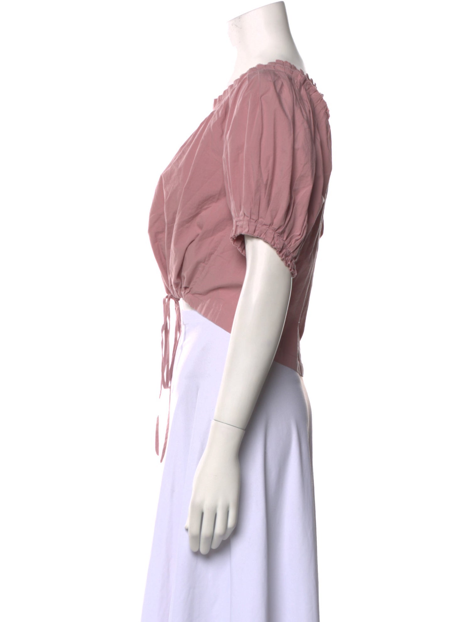 The Great Scoop Neck Short Sleeve Crop Top