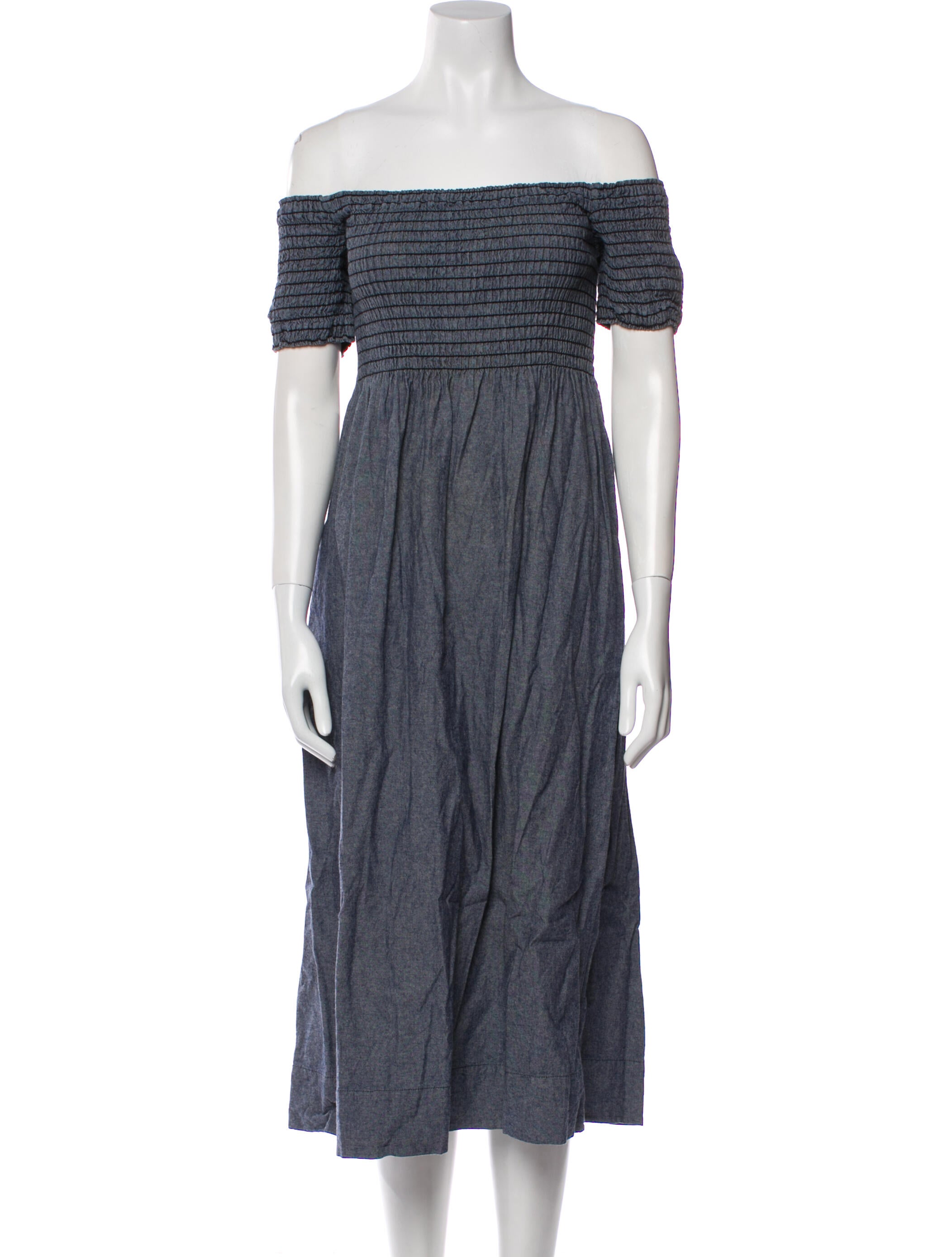 The Great Off-The-Shoulder Midi Length Dress