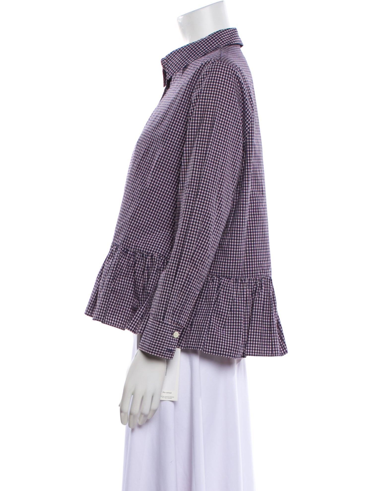The Great Plaid Print Long Sleeve Button-Up Top