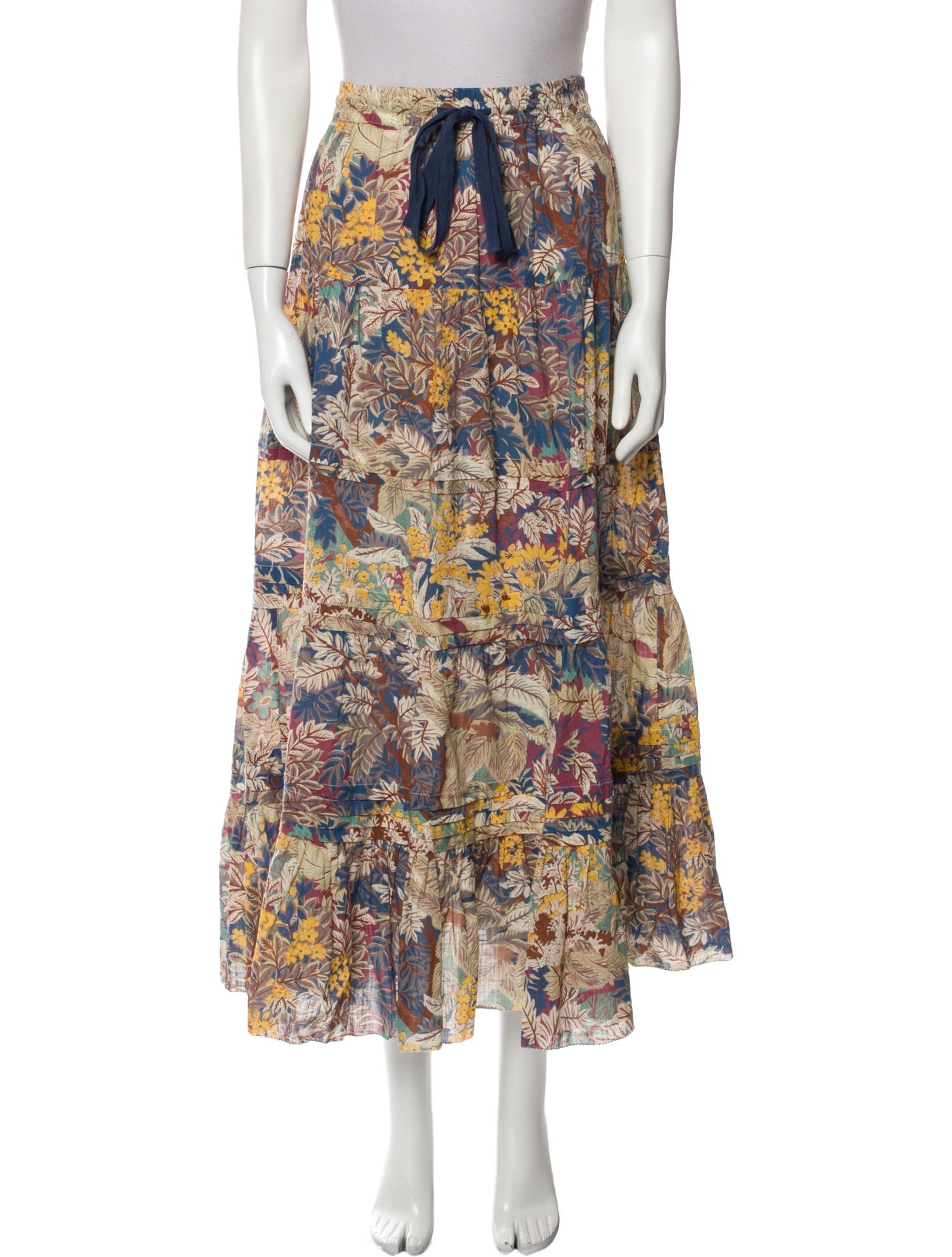 The Great Floral Print Midi Length Skirt