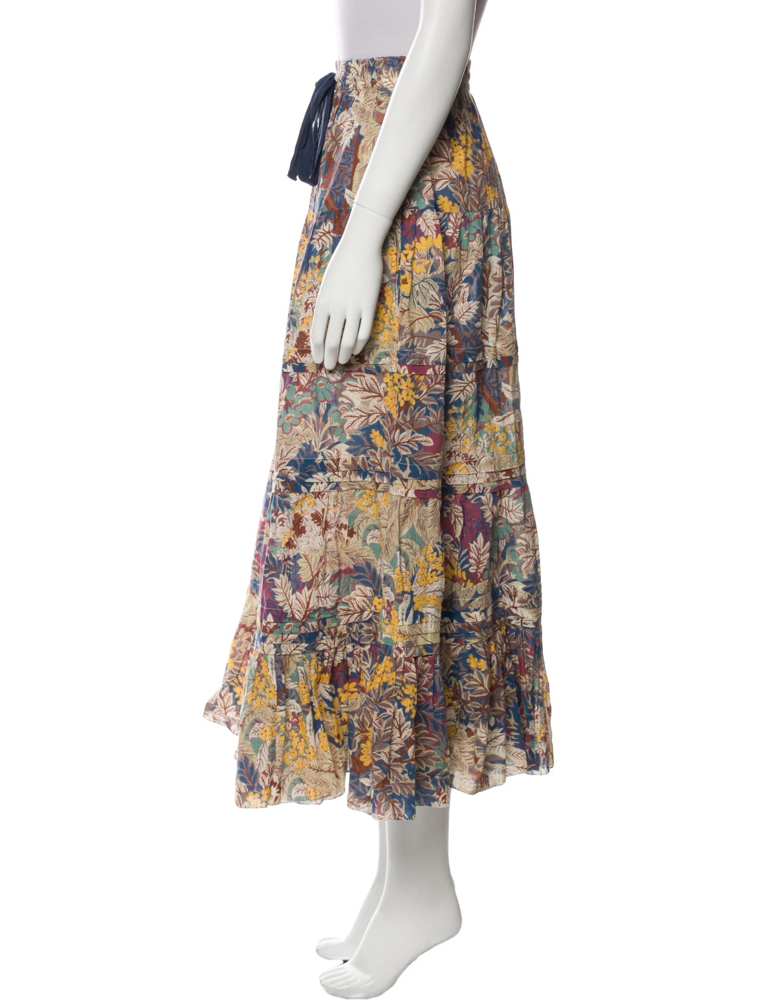 The Great Floral Print Midi Length Skirt