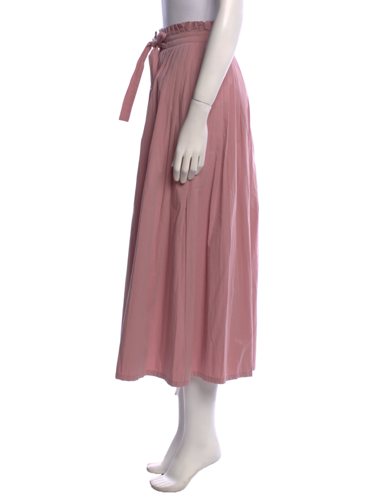 The Great Pleated Accents Midi Length Skirt