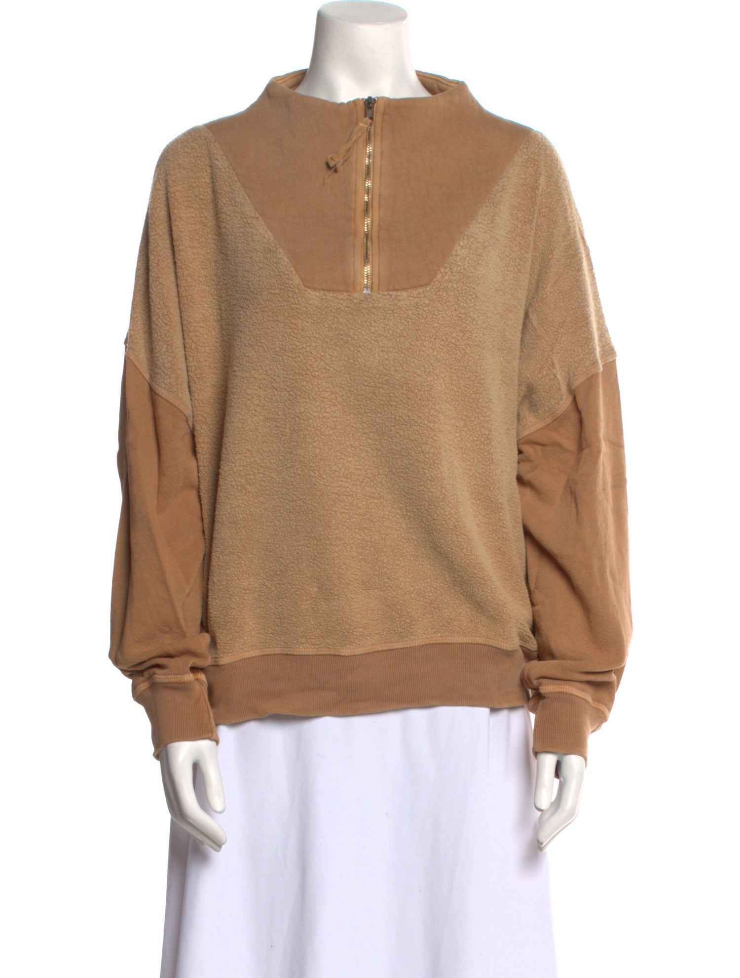 The Great Mock Neck Long Sleeve Sweatshirt