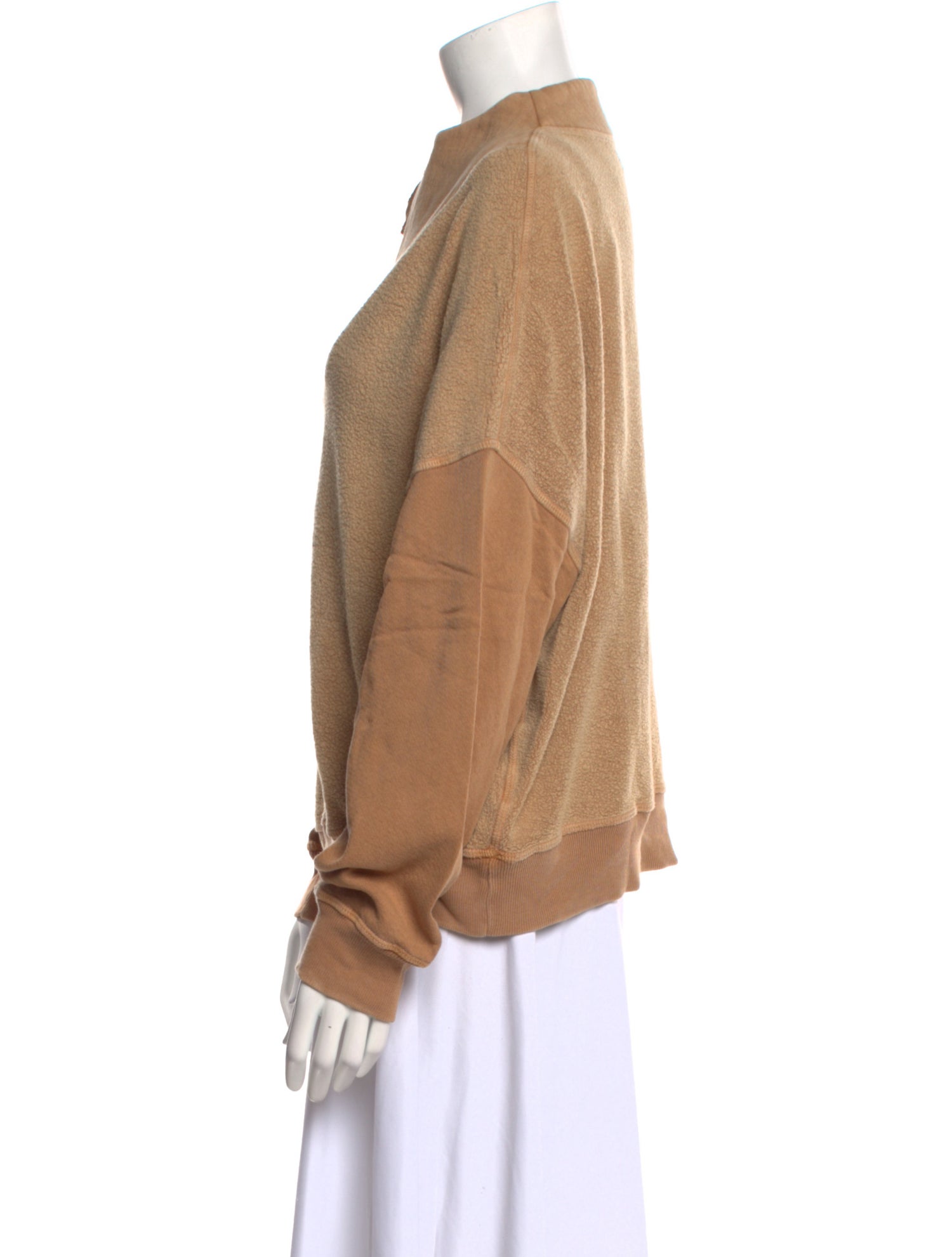 The Great Mock Neck Long Sleeve Sweatshirt