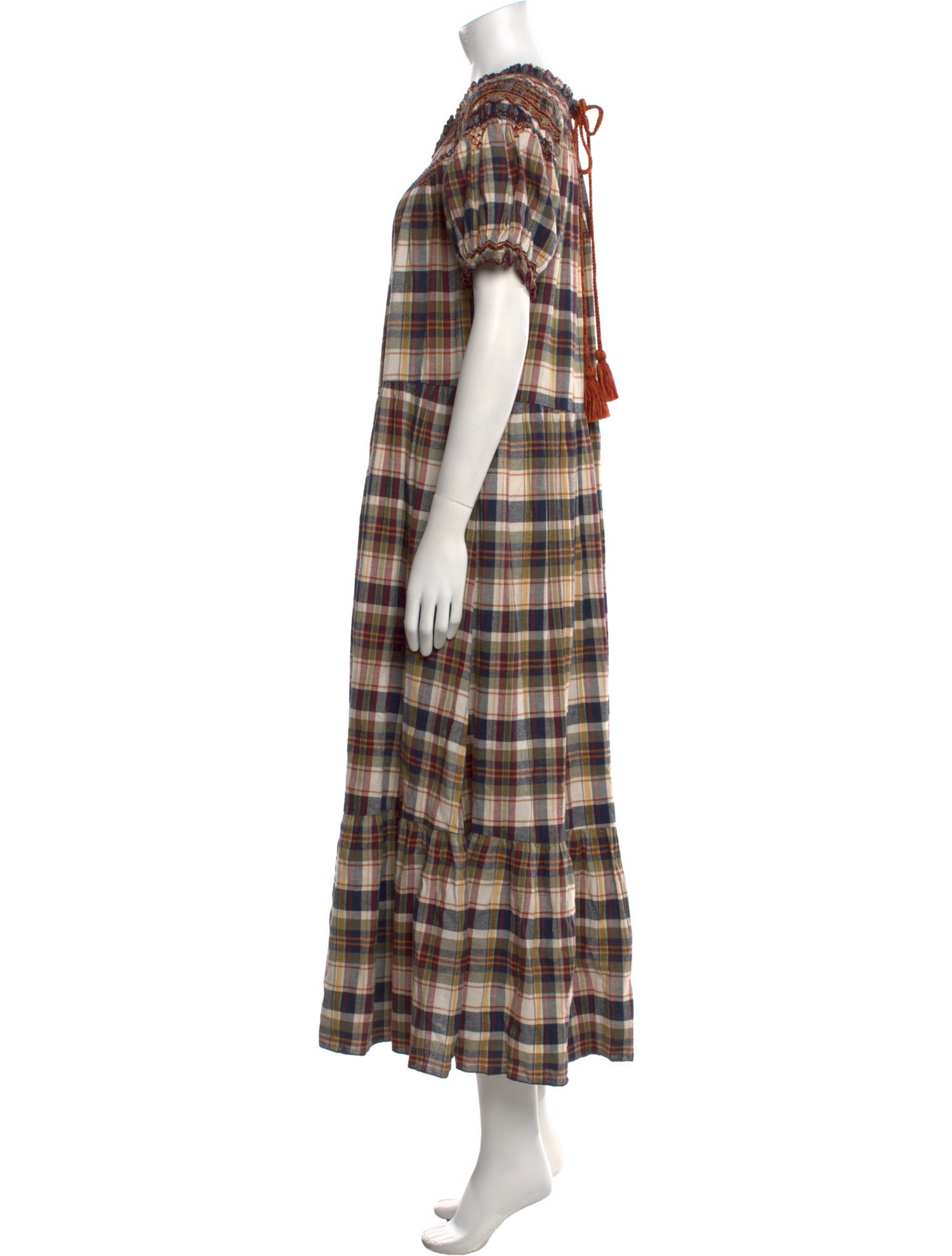 The Great Plaid Print Long Dress