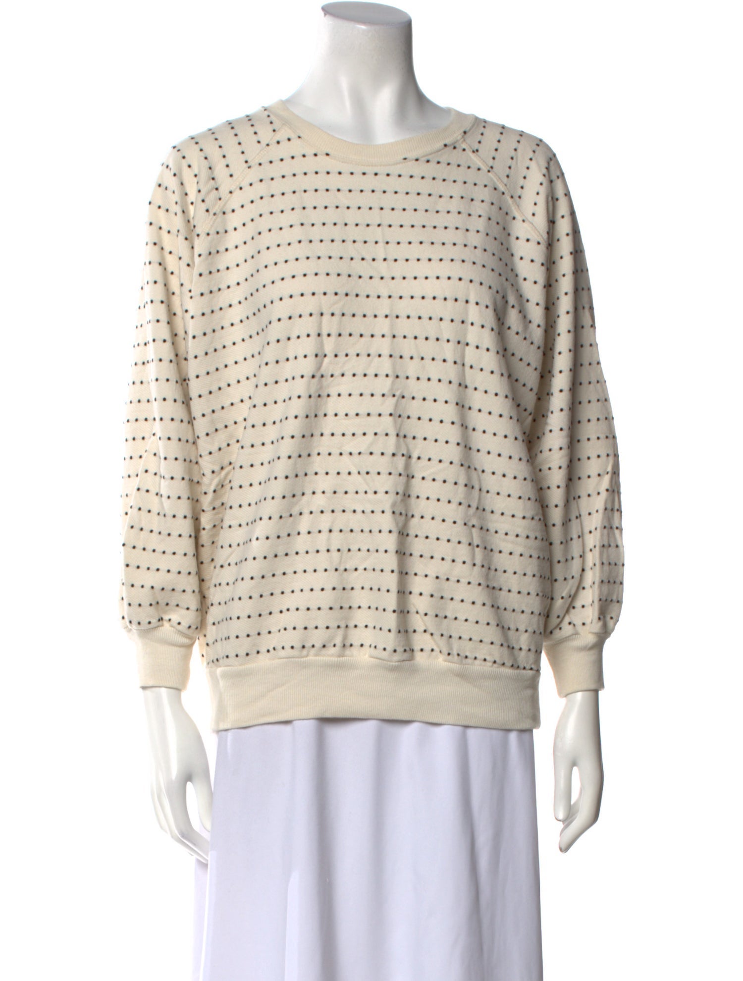 The Great Polka Dot Print Scoop Neck Sweatshirt