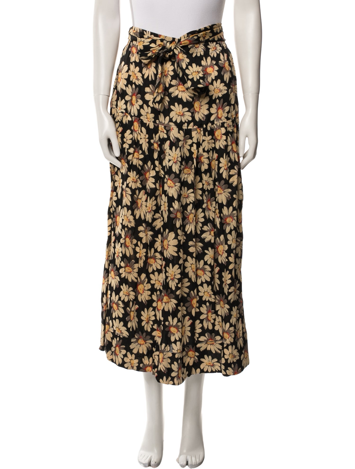 The Great Floral Print Midi Length Skirt
