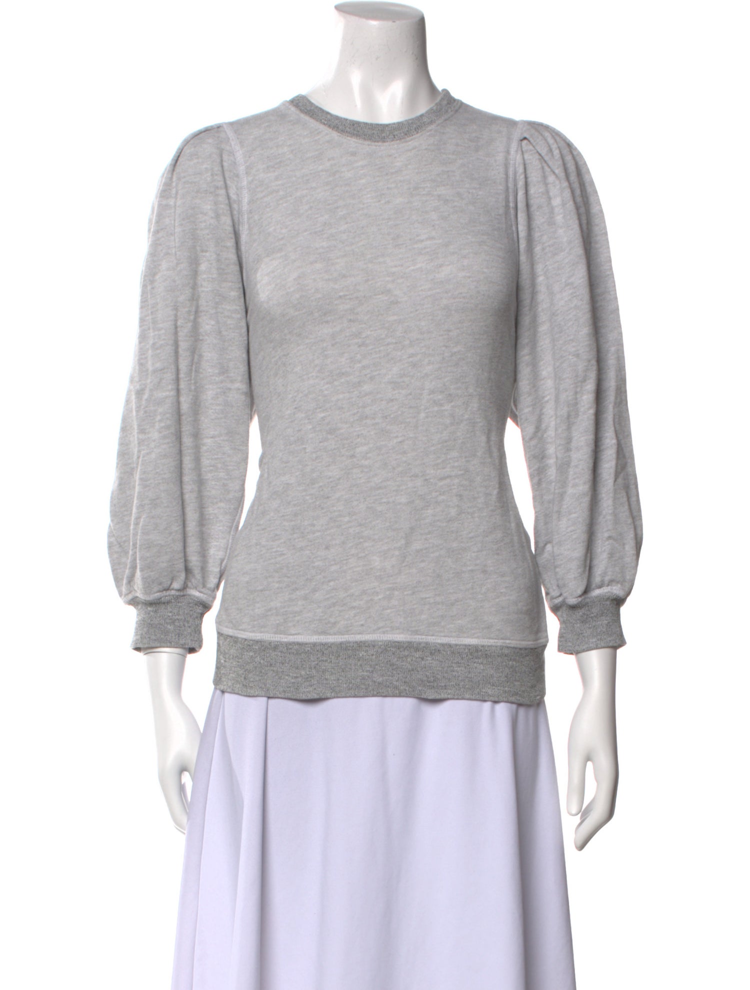 The Great Crew Neck Three-Quarter Sleeve Sweatshirt