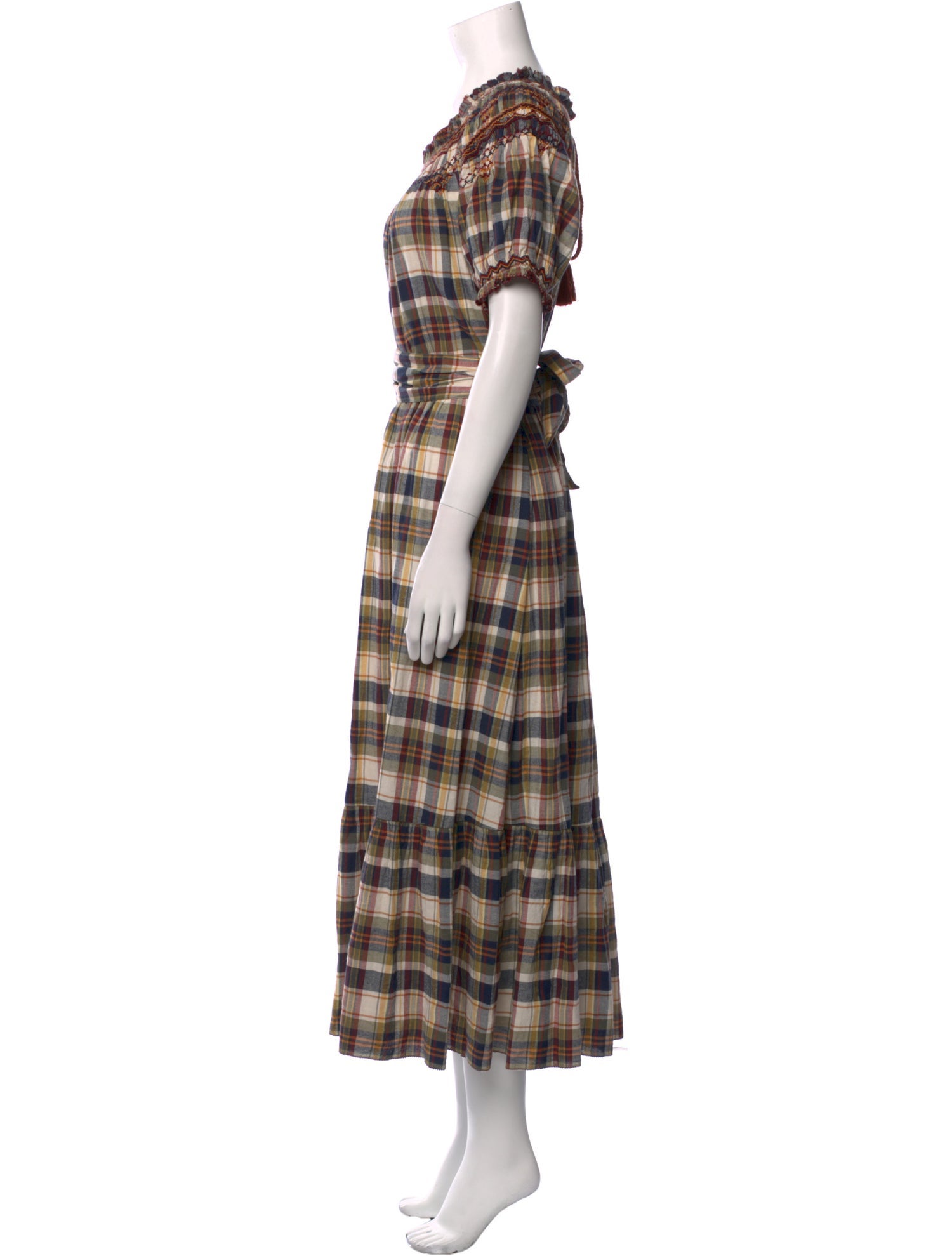 The Great Plaid Print Long Dress