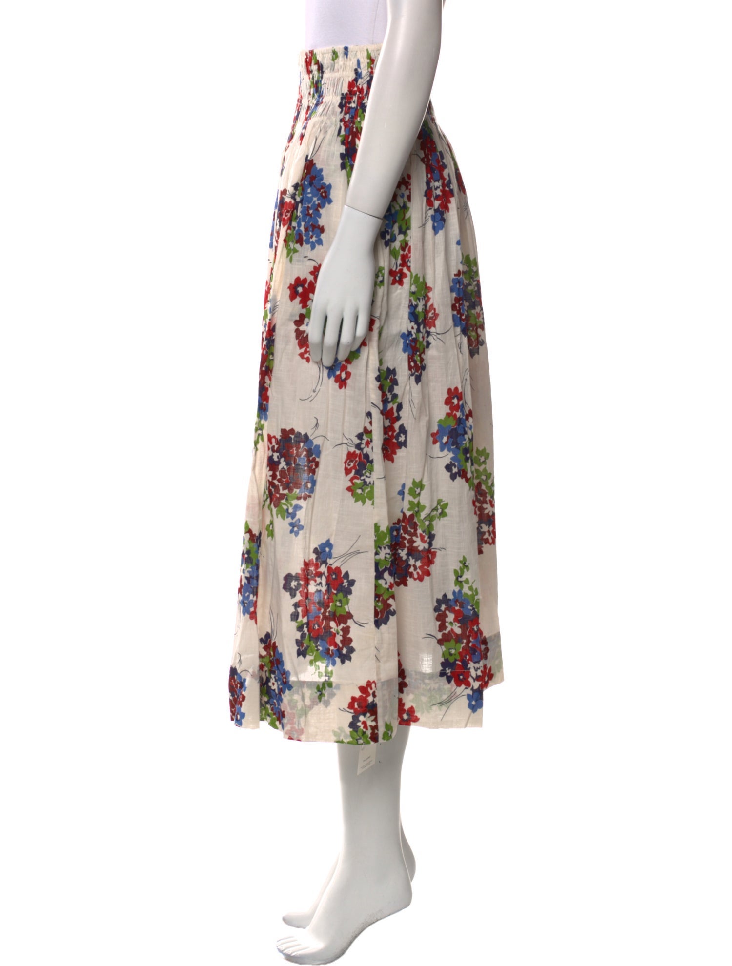 The Great Floral Print Midi Length Skirt