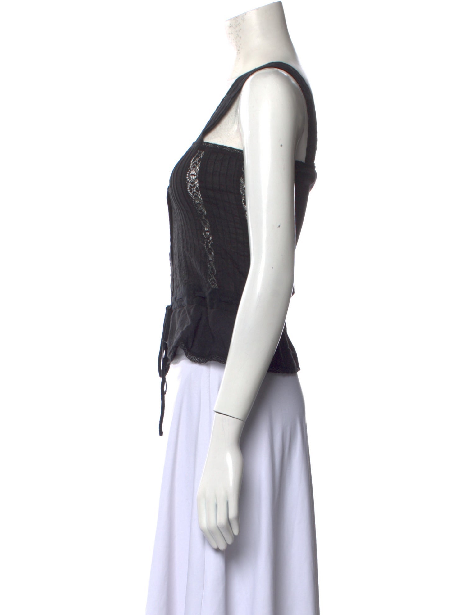 The Great Square Neckline Sleeveless Crop Top