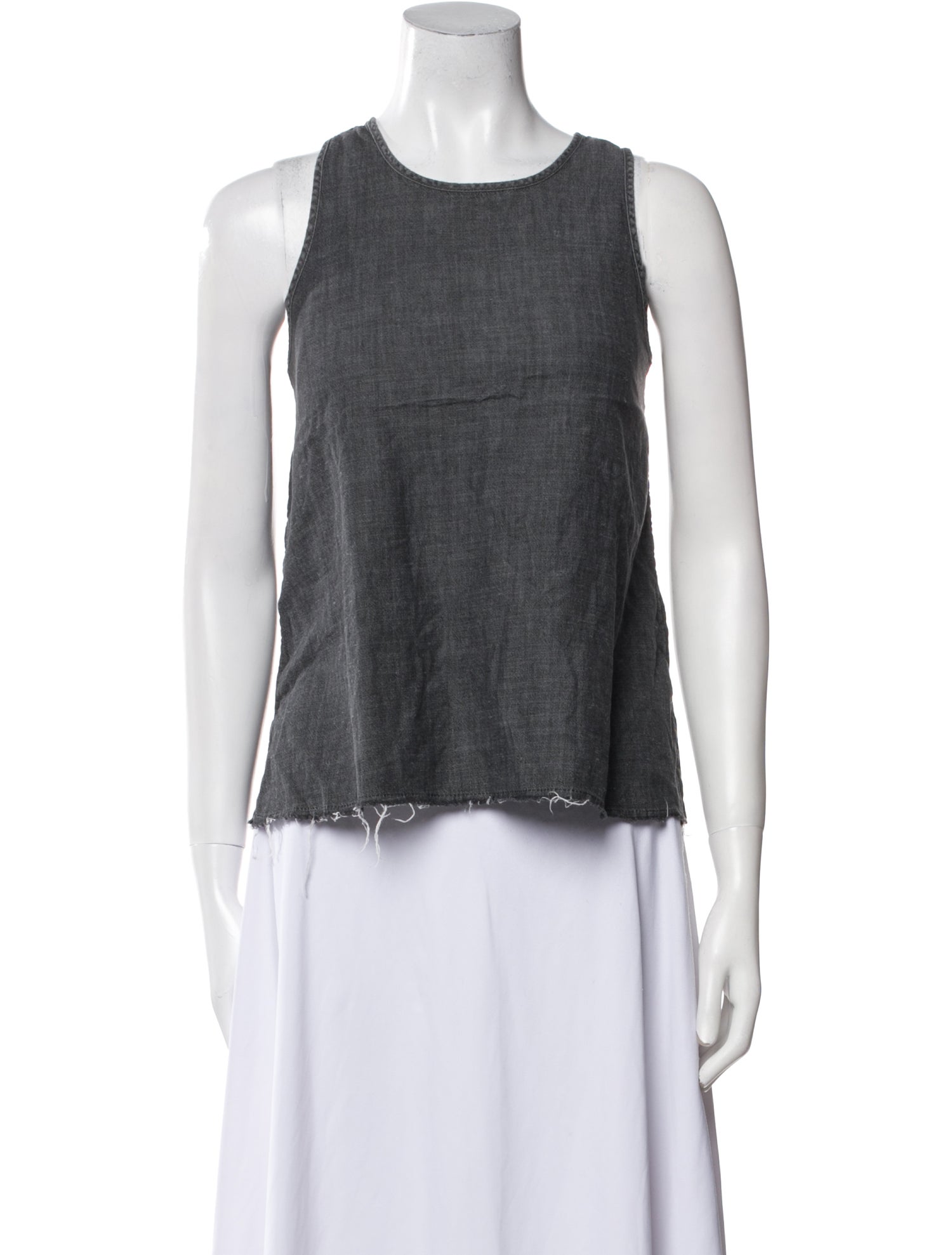 The Great Scoop Neck Sleeveless Top
