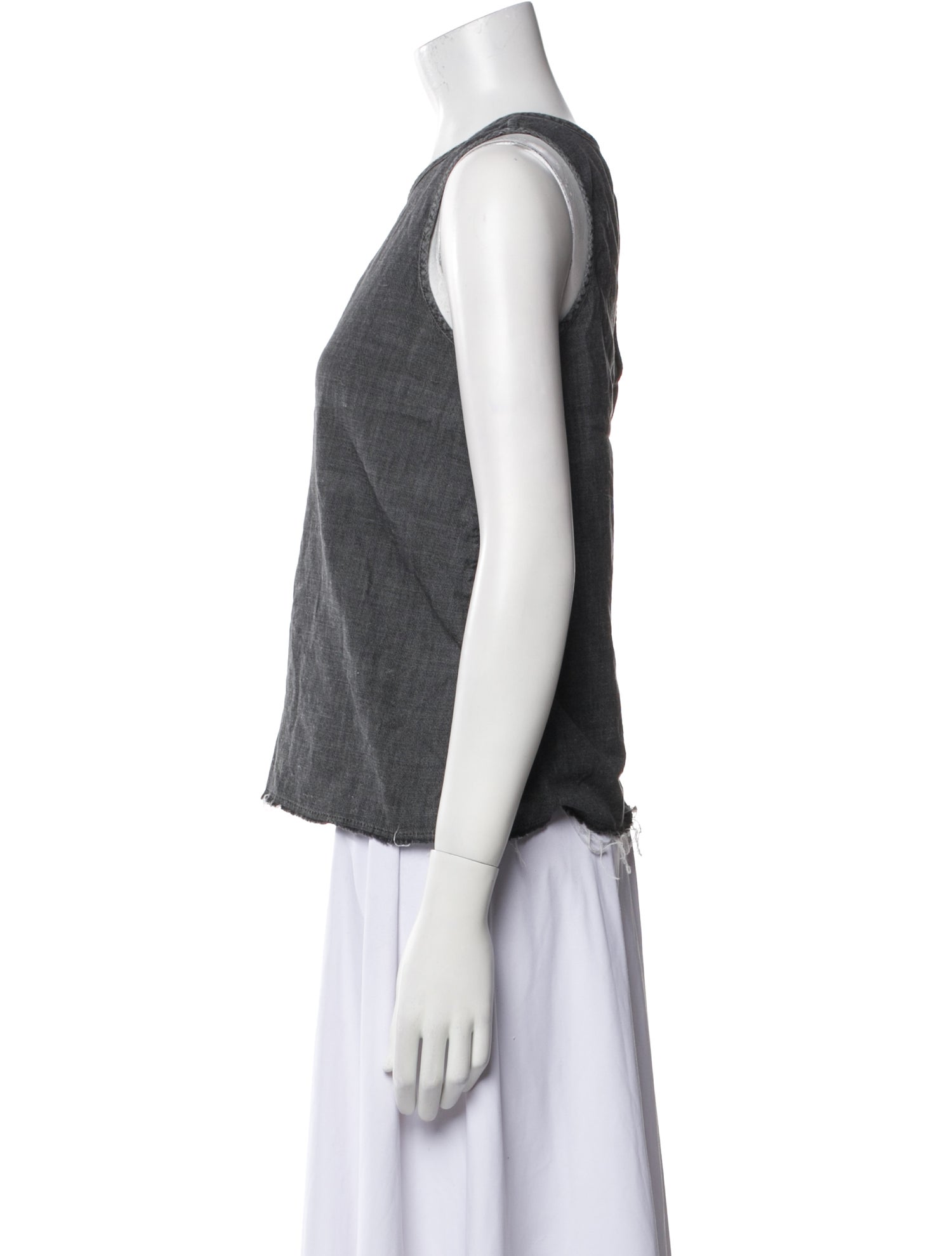 The Great Scoop Neck Sleeveless Top