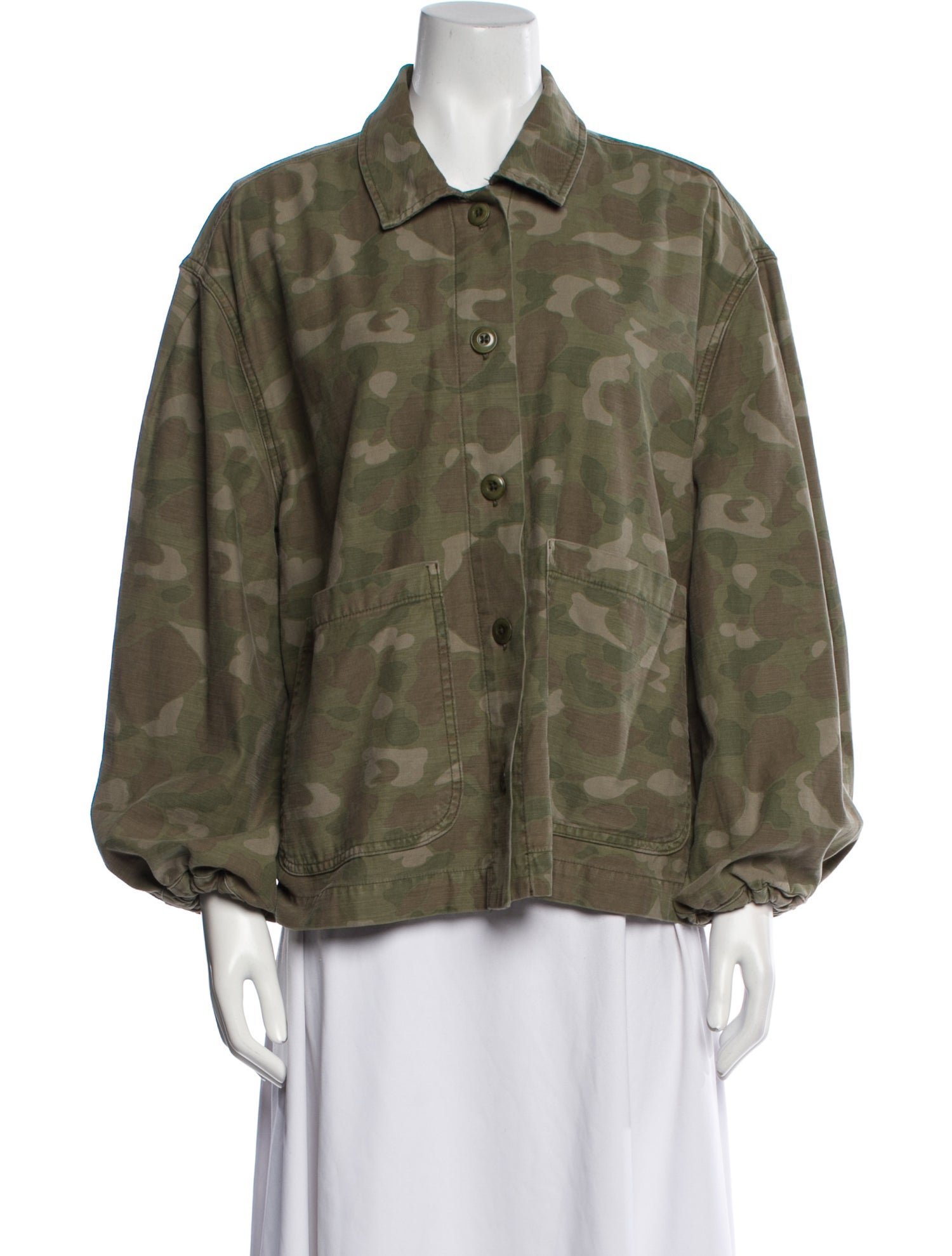 The Great Camouflage Print Utility Jacket