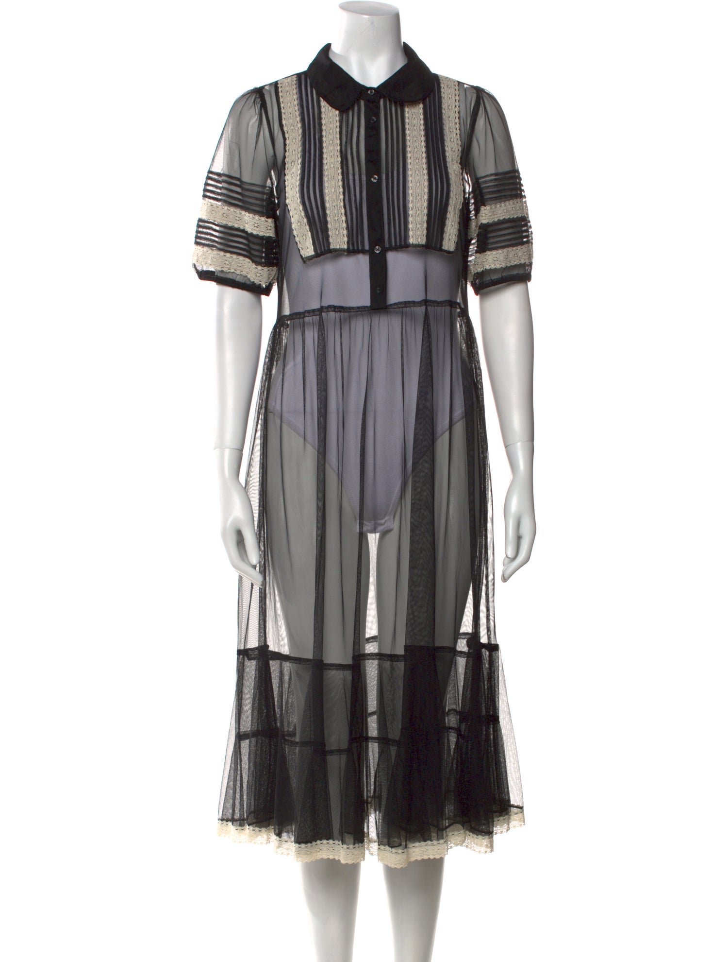 The Great Striped Midi Length Dress