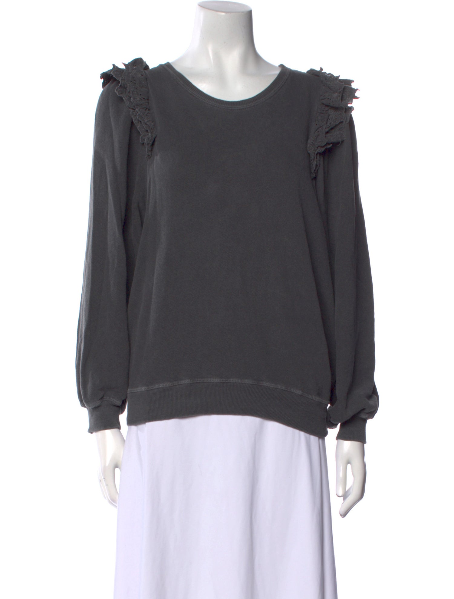 The Great Scoop Neck Long Sleeve Sweatshirt